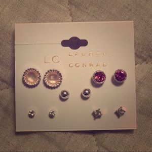 LC Lauren Conrad Stud Earring Variety Set